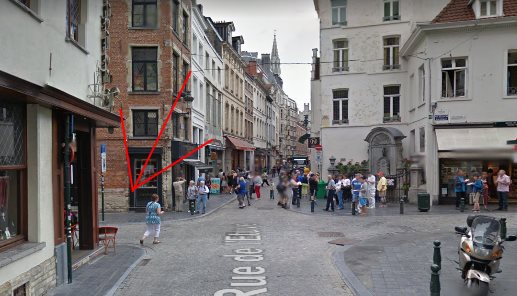 Meeting point ghost tour Brussels picture